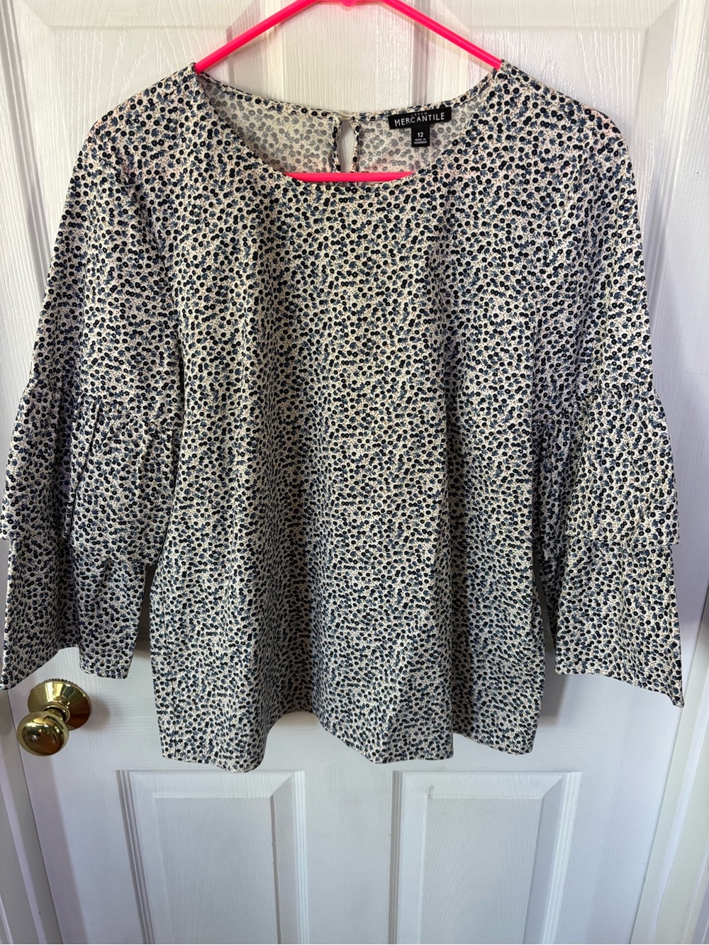 J. Crew Women's Ruffled-Sleeve Top